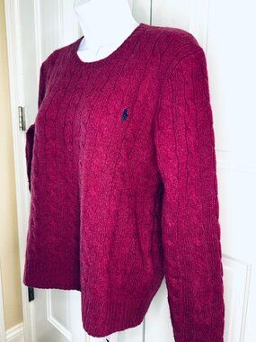 Polo Ralph Lauren wool/cashmere cable knit sweater in Large